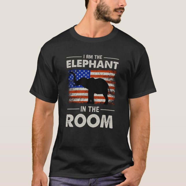 T-shirt Je Suis L'Éléphant Dans La Salle Cadeau (Devant)