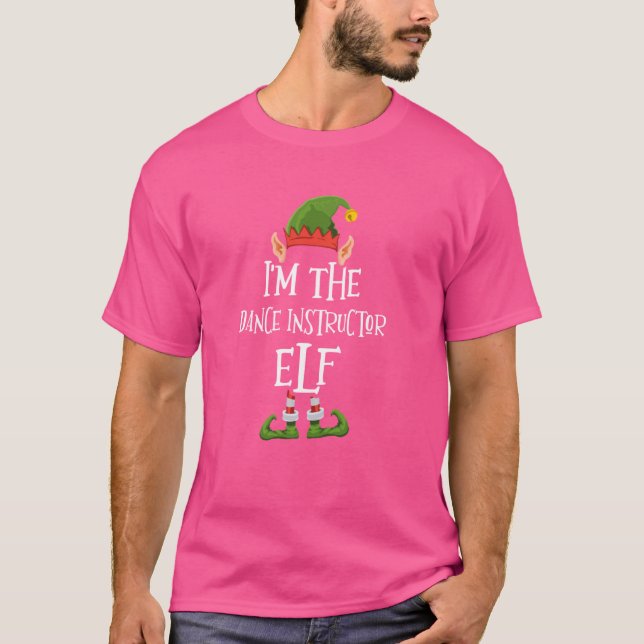 T-shirt Je suis l'elfe instructeur de danse graphique - Dr (Devant)