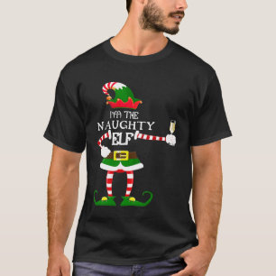 T-shirt Je Suis L'Elfe NAUGHTY Matching Famille Chemise Vi