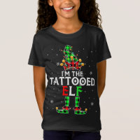 Je suis l'Elfe tatoué Feux de Noël Elf Red Gree