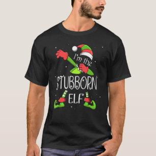 T-shirt Je suis l'elfe têtu Dabbing Père Noël pour