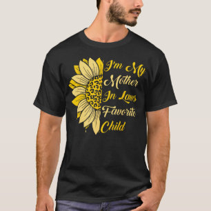T-shirt JE SUIS L'ENFANT PRÉFÉRÉ DE MA BELLE-MÈRE Drôle Pa