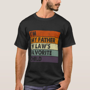 T-shirt Je suis l'enfant préféré de mon beau-père Fête des