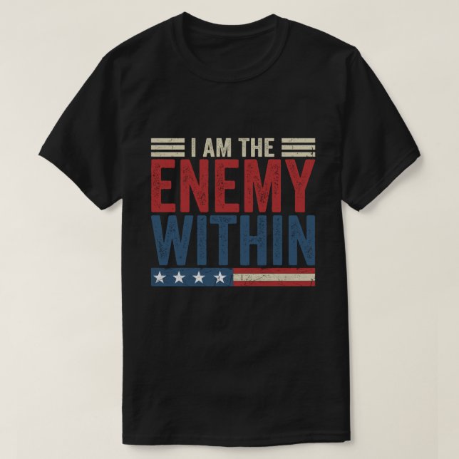 T-shirt Je Suis L'Ennemi Au Sein De Tee - Kamala Harris 20 (Design devant)