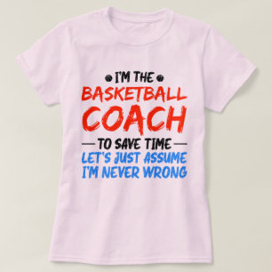 T-shirt Je suis l'entraîneur de basket-ball Vintage Traine