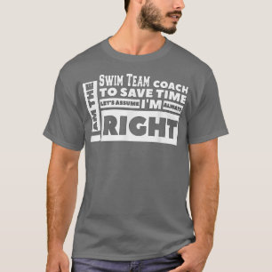 T-shirt Je Suis L'Entraîneur De L'Équipe De Baignade Suppo