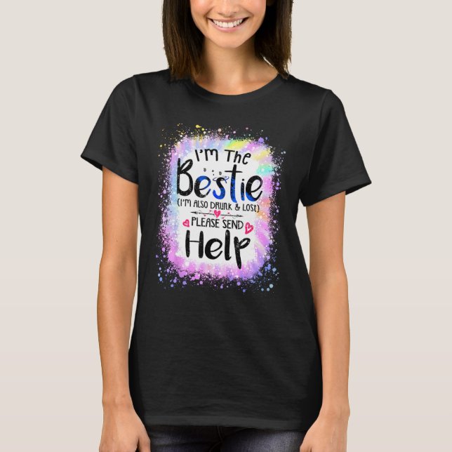 T-shirt Je suis les couples Bestie Si Perdu Ou Drunk S'Il  (Devant)