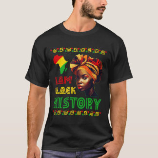 T-shirt Je suis les femmes de l'histoire noire Mois de l'h