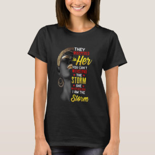 T-shirt Je Suis Les Filles De La Reine Africaine Forte - H