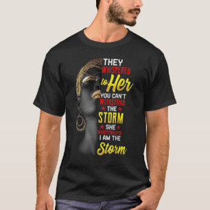 T-shirt Je Suis Les Filles De La Reine Africaine Forte - H