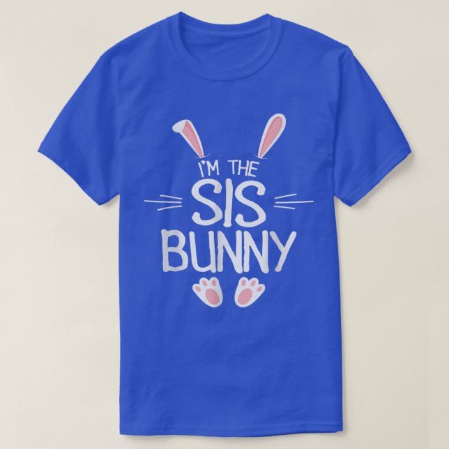 T-shirt Je suis Les Filles SisterBunny mignonnes Matching  (Design devant)