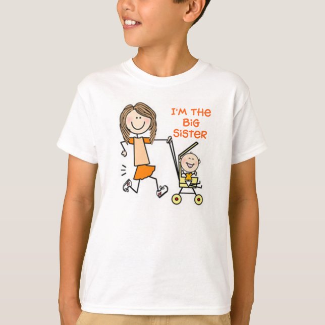 T-shirt Je suis les personnages de la grande soeur Stick (Devant)