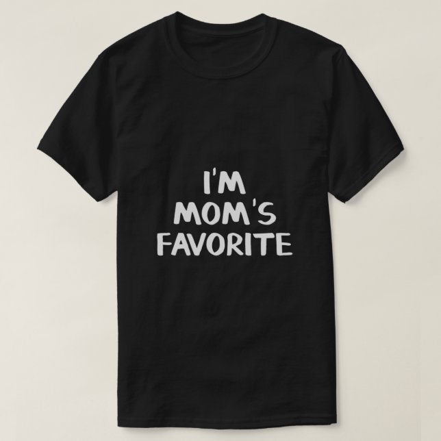 T-SHIRT JE SUIS L'ESSENTIEL PRÉFÉRÉ DE MOM (Design devant)