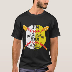 T-shirt Je suis leur maman de baseball softball de ventila
