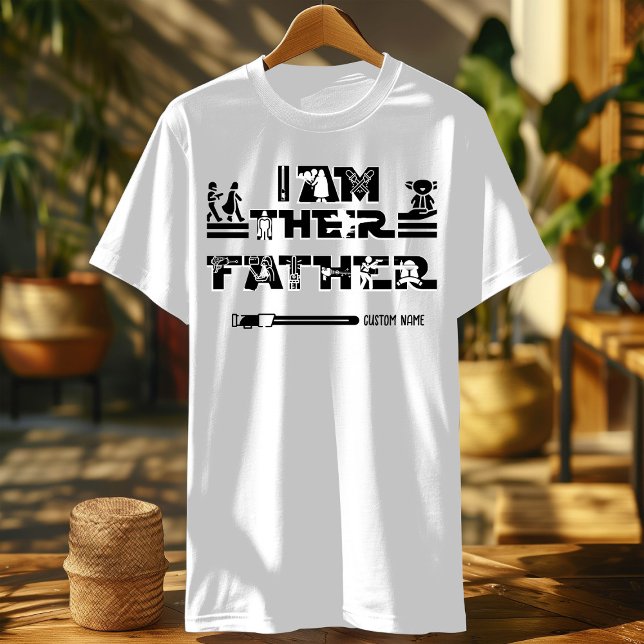 T-shirt Je suis leur père lightsaber signe coutume (Créateur téléchargé)