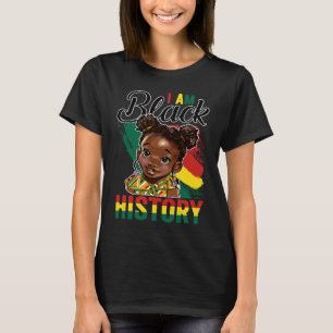 T-shirt Je suis l'histoire noire Little Melanin Princes BH