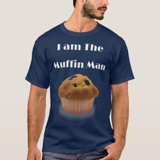 T-shirt Je suis l'Homme Muffin représentant Muffin Blueber