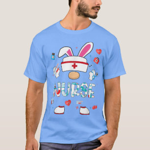 T-shirt Je suis L'Infirmière Bunny Gnome Oeufs de Pâques C