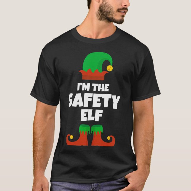 T-shirt Je suis l'officier de Noël de la famille des elfes (Devant)