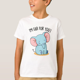 T-shirt Je suis l'oreille pour vous Éléphant drôle de jeu 