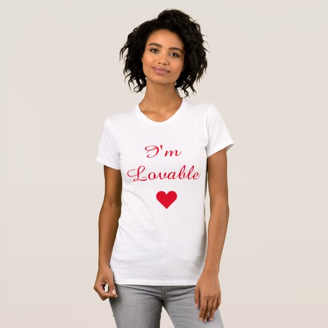T-shirt Je suis Lovable (Devant entier)