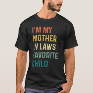 T-shirt Je suis Ma Mère En Lois Favorite Enfant Amusant Pa
