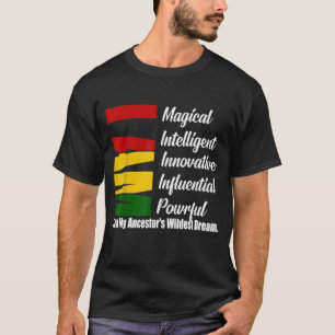 T-shirt Je suis Magical Black histoire mois unisex