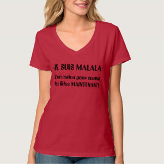 T-shirt Je Suis Malala - L'éducation versent des les