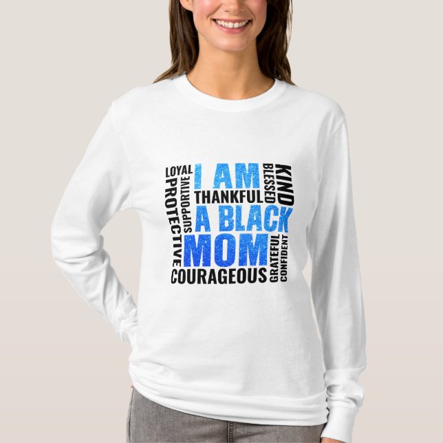 T-shirt Je suis | Maman noire (Devant)