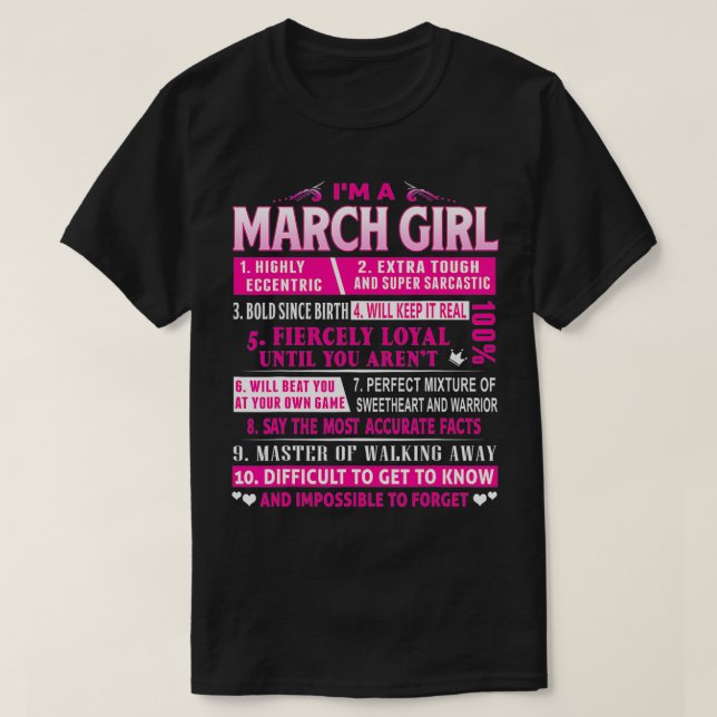 T-shirt Je suis Marche Fille Anniversaire (Design devant)