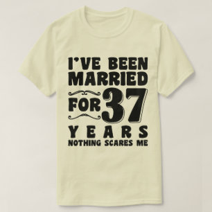 T-shirt Je suis marié depuis 37 ans Mari femme couple