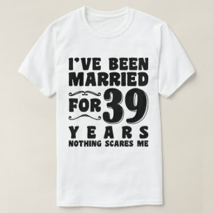 T-shirt Je suis marié depuis 39 ans mari femme couple