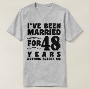 T-shirt Je suis marié depuis 48 ans Mariage Romantique