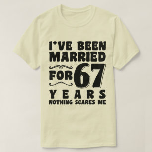 T-shirt Je suis marié depuis 67 ans Grands-parents Cool