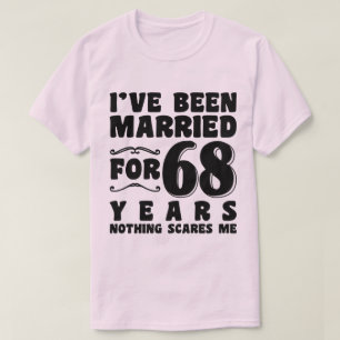 T-shirt Je suis marié depuis 68 ans Grands-parents Cool