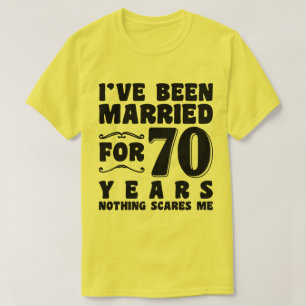 T-shirt Je suis marié depuis 70 ans Grands-parents cool