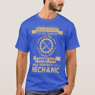 T-shirt Je Suis Mécanicien Diesel King Engine Man Man