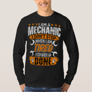 T-shirt Je suis mécanicien Garage Ouvrier Automotive Auto 