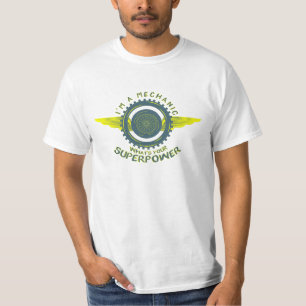 T-shirt Je suis mécanicien Quelle est votre superpuissance