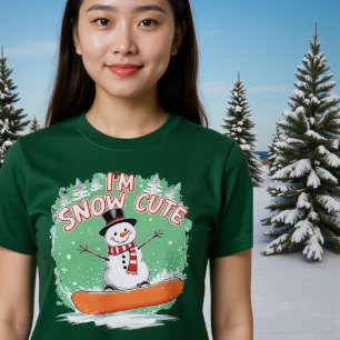 T-shirt Je suis mignon comme neige