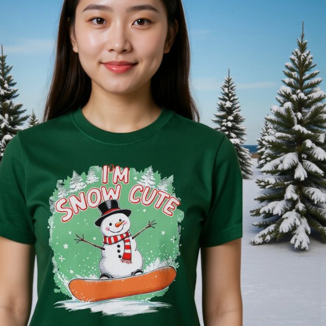 T-shirt Je suis mignon comme neige  (Créateur téléchargé)