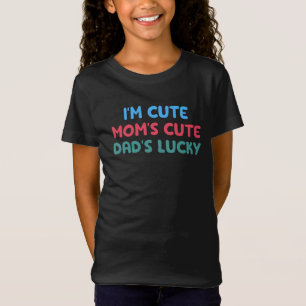 T-Shirt Je suis mignon maman's mignon papa's Lucky, Kids &