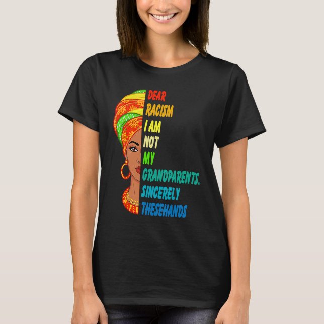 T-shirt Je Suis Mois de l'Histoire des Noirs Reine Noire B (Devant)