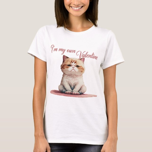 T-shirt Je Suis Mon Propre Valentin (Devant)