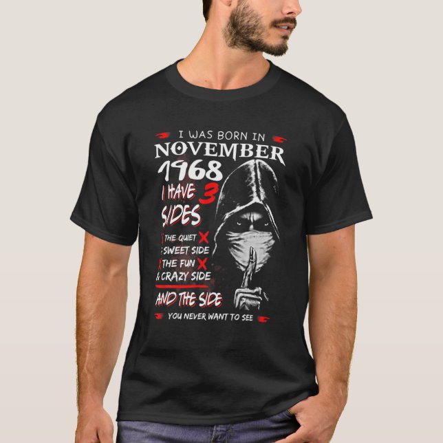 T-shirt Je Suis Né Le 40 NOVEMBRE 1969 40 NOVEMBRE 1969 (Devant)