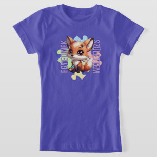 T-Shirt Je suis né unique - design renard   Mon système 