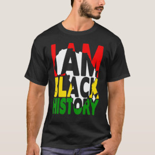 T-shirt Je suis Noir chaque mois Noir Histoire Mois Africa