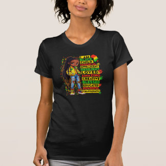 T-shirt Je Suis Noir Enfant Mois Histoire Africain América