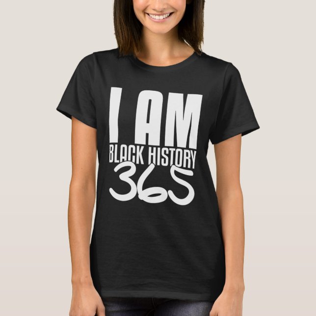 T-shirt Je Suis Noir Histoire 365 Black Pride (Devant)