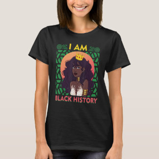 T-shirt Je Suis Noir Histoire Africaine Américaine Black P